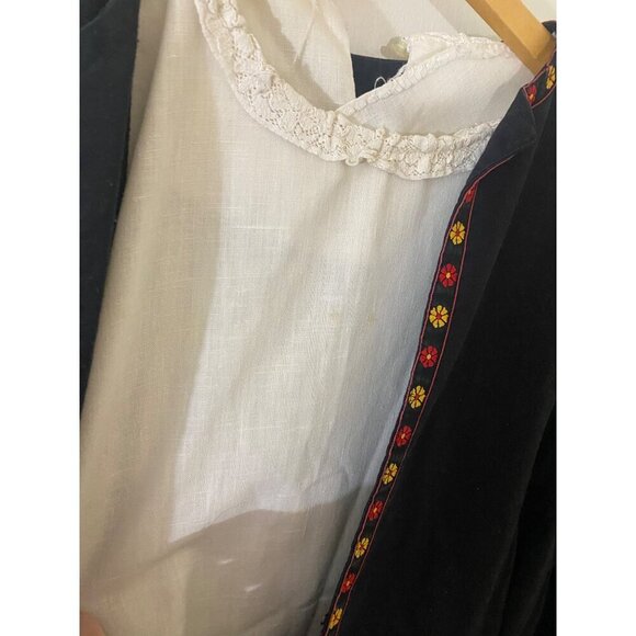 Custom Made By Popi Peppes Women's Black Long Sleeve Maxi Dress - XL - Picture 4 of 15